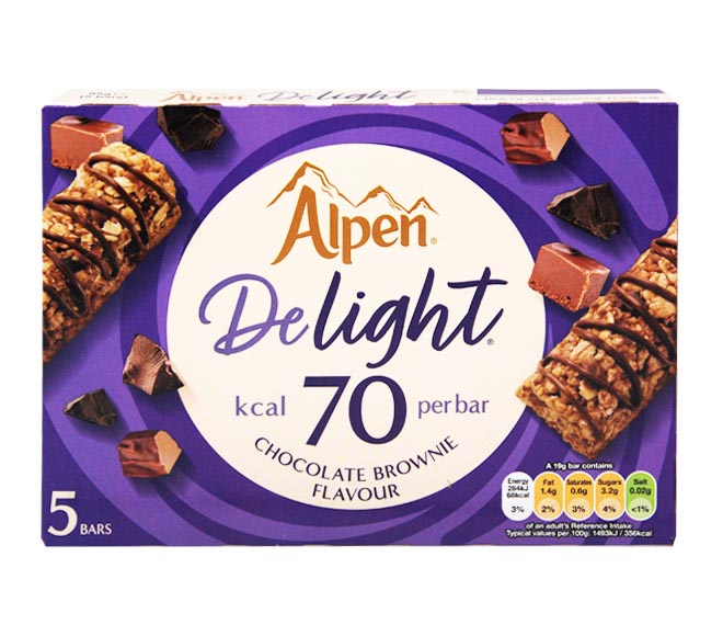 ALPEN De light bars 5X24g (120g) – Chocolate Brownie