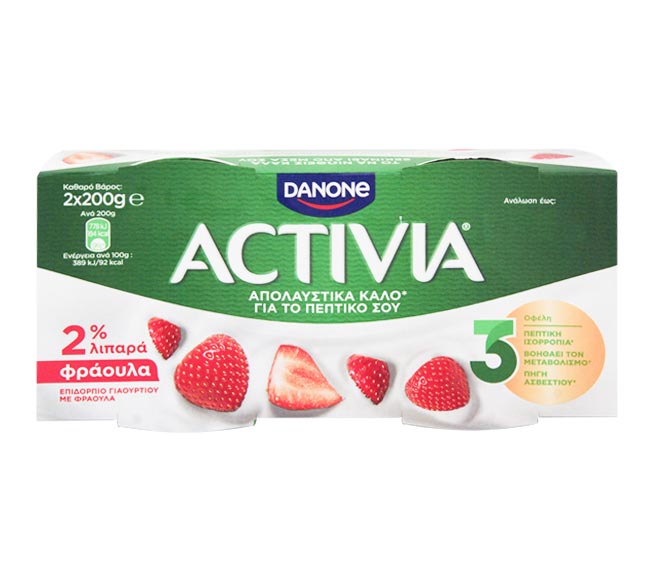 fruit yogurt ACTIVIA 2X200g – Strawberry
