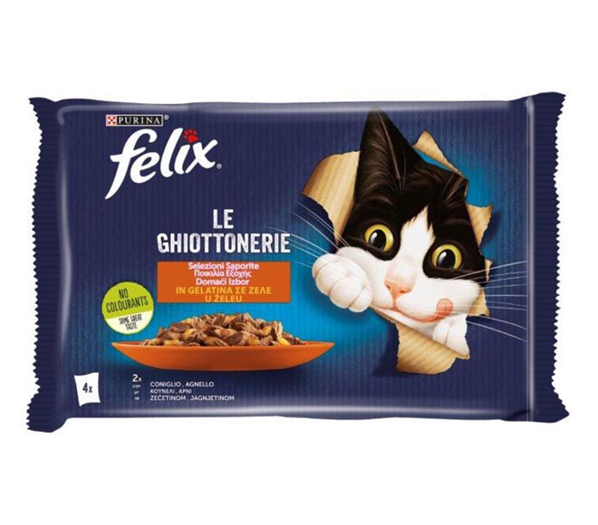 cat FELIX country variety in jelly 4X85g
