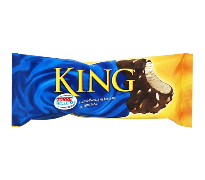 ice cream KING 85g – Vanilla with Chocolate coating and Almonds