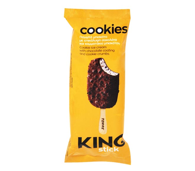 ice cream KING 85g – Cookie with Chocolate coating and Cookie Crumps