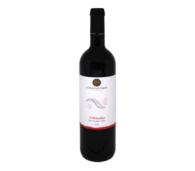 CONSTANTINOU WINERY To Veloudon red dry wine 750ml