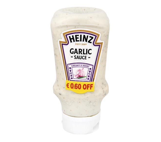 sauce garlic HEINZ 420g (€0.60 OFF)