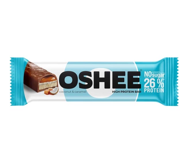 OSHEE Protein Bars (26% protein) 48g – Coconut & Caramel