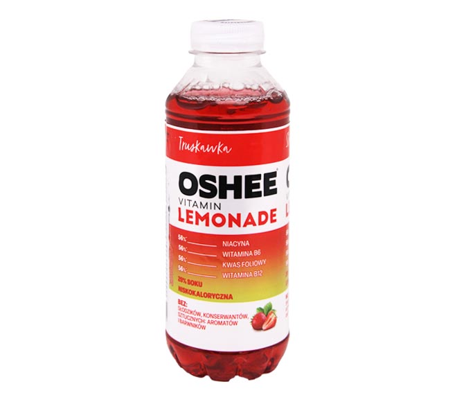 OSHEE Vitamin Water lemonade strawberry 555ml – low calories
