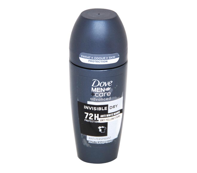 DOVE Men deodorant roll-on 50ml – Invisible Dry