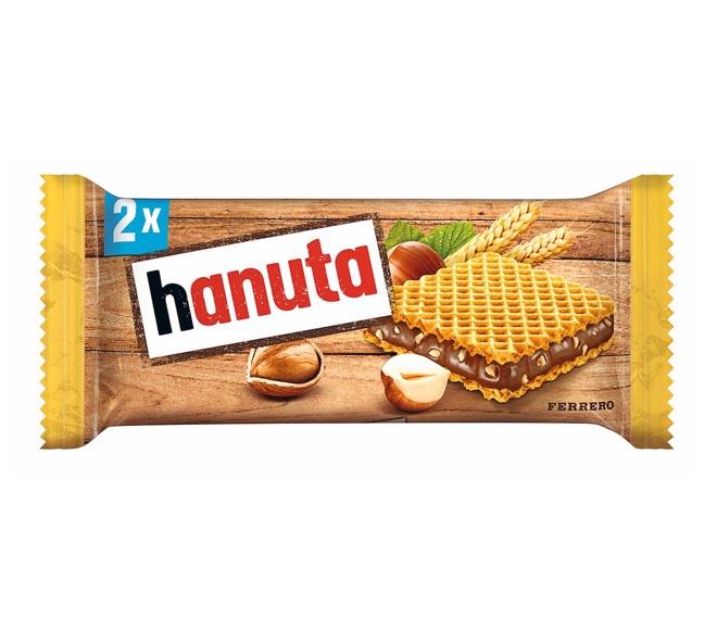 HANUTA wafer wth cacao & hazelnut 2pcs 44g