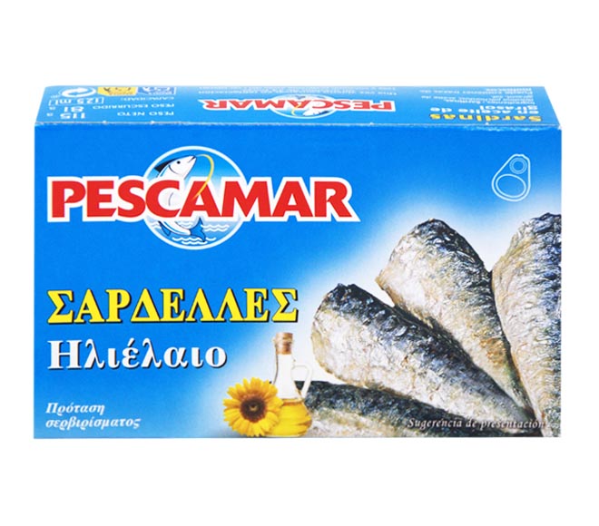 PESCAMAR sardines in sunflower oil 115g