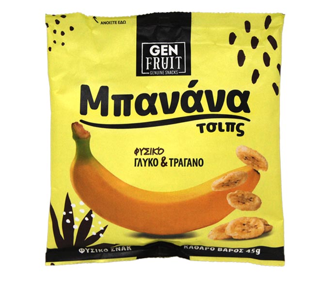 GENUINE SNACKS banana chips 45g