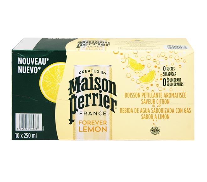 MAISON PERRIER sparkling water 10 x 250ml – Lemon natural