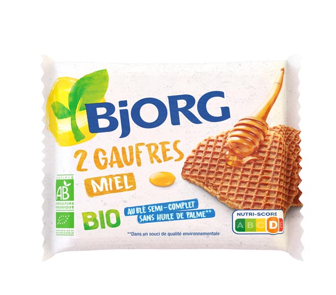 BjORG Bio waffles 2pcs 58g – honey