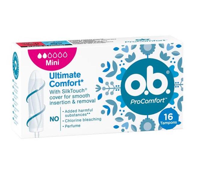 O.B. Pro Comfort Tambons 16pcs – Mini