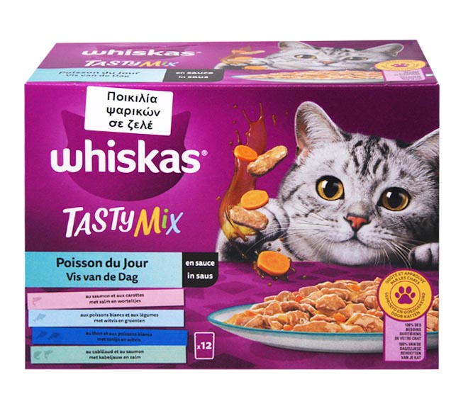 cat WHISKAS Pouch – Fish Selection12 x 85g