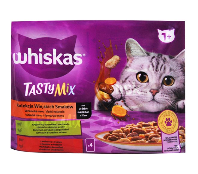 cat WHISKAS Pouch – Mix Country 4 x 85g