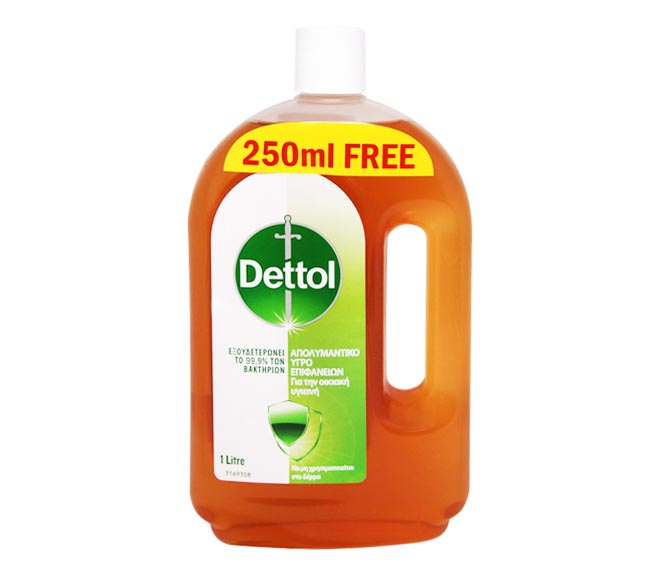 DETTOL disinfectant liquid 750+250ml FREE