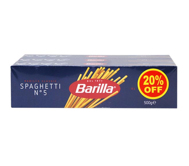 BARILLA spaghetti 3x500g (n.5) (20% OFF)