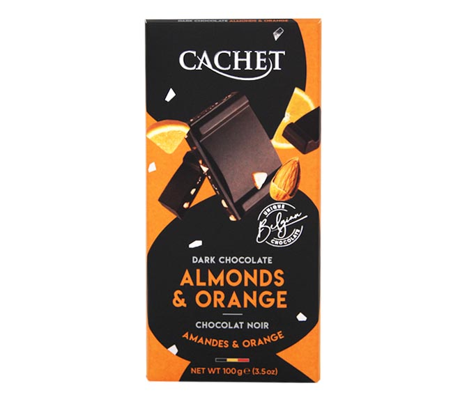 CACHET chocolate 100g – Almonds & Orange