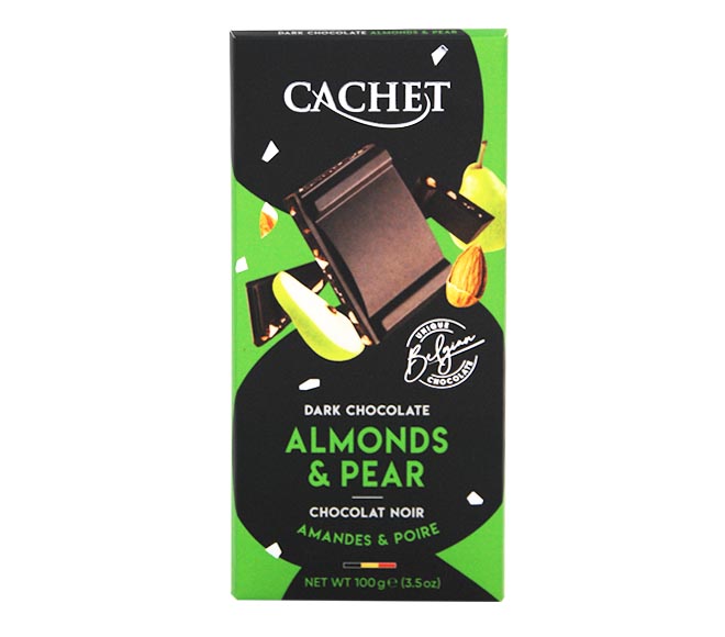 CACHET chocolate 100g – Almonds & Pear