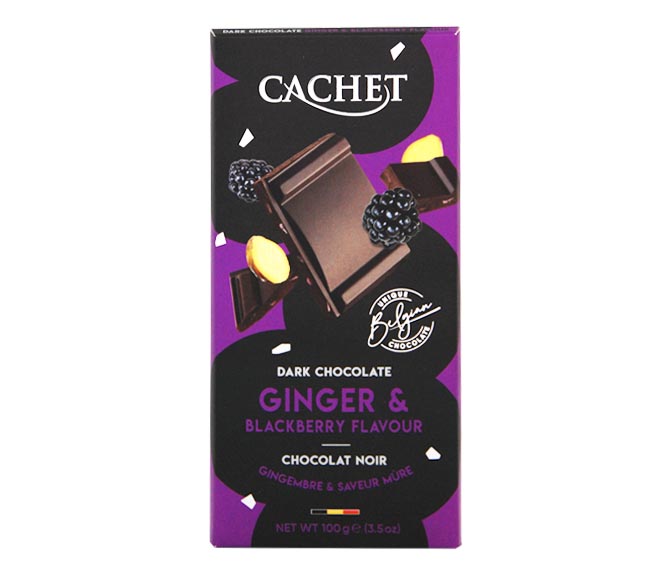 CACHET chocolate 100g – Ginger & Blackberry Flavour