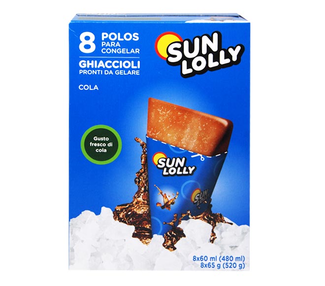 SUN LOLLY ice lollies for home freezing 8x60ml – Cola