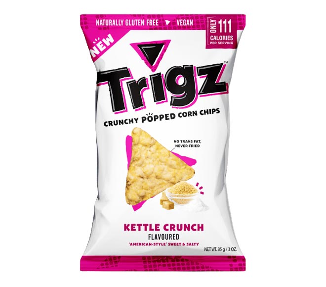 TRIGZ kettle crunchy flavoured corn chips 85g