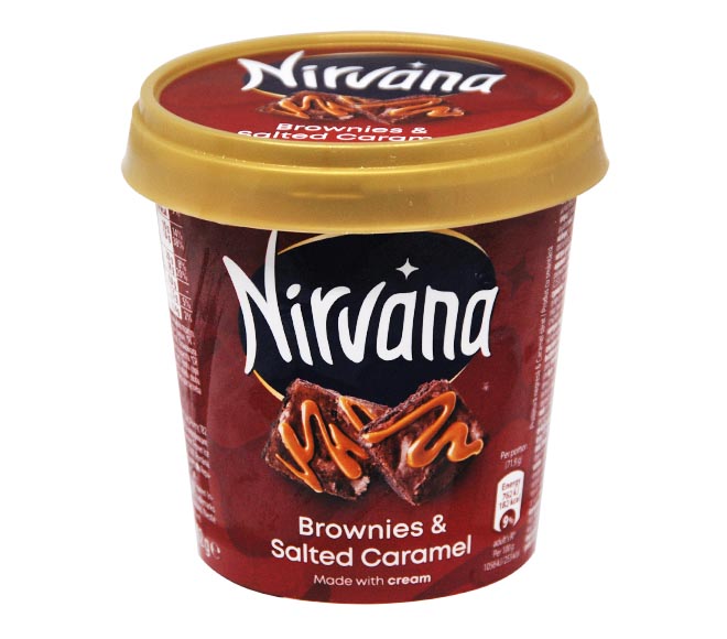 ice cream NIRVANA 310g – Brownies & Salted Caramel