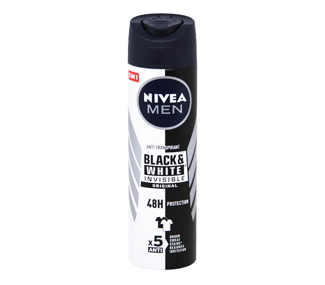 NIVEA deodorant for men invisible for black & white 150ml
