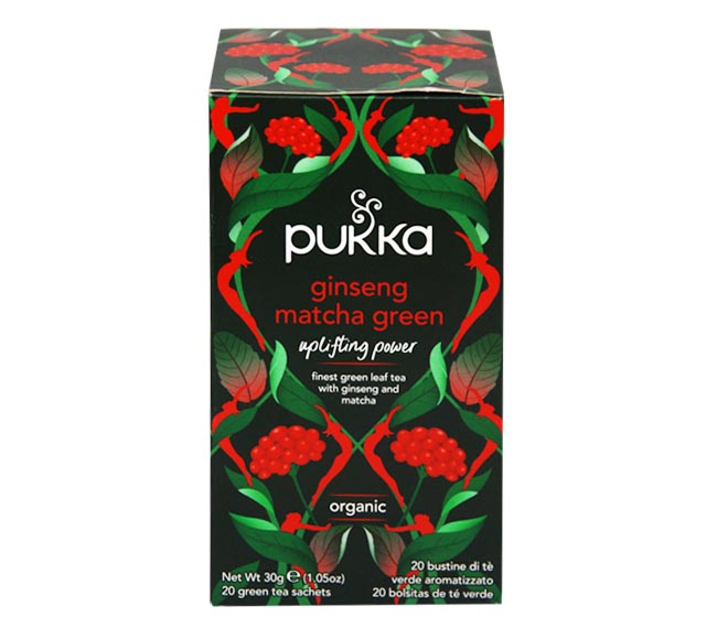 tea PUKKA bio Ginseng Matcha Green (20 pcs) 30g – Geen Tea, Ginseng & Matcha