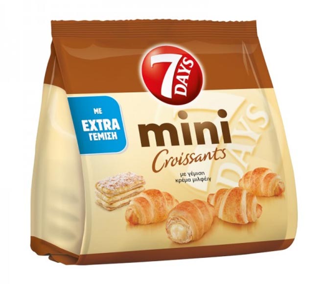7DAYS Croissant mini with milleffeuille flavour extra cream 300g
