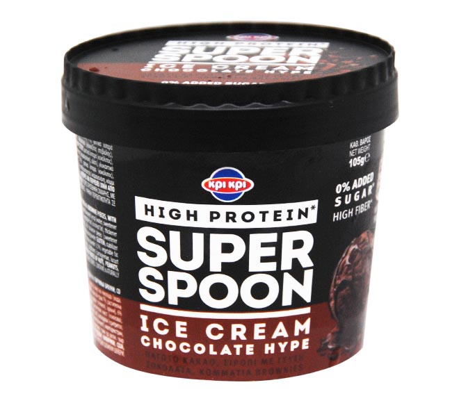 ice cream KRI KRI – Super spoon  High Protein 105g – Chocolate Hipe