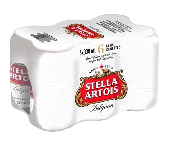 STELLA ARTOIS beer 6x330ml