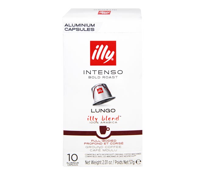 ILLY espresso INTENSO LUNGO 57g – (10 caps – intensity 7)