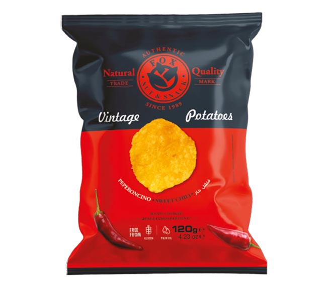 FOX Athentic Vintage Potatoes Chips 120g – Peperoncino Sweet Chili