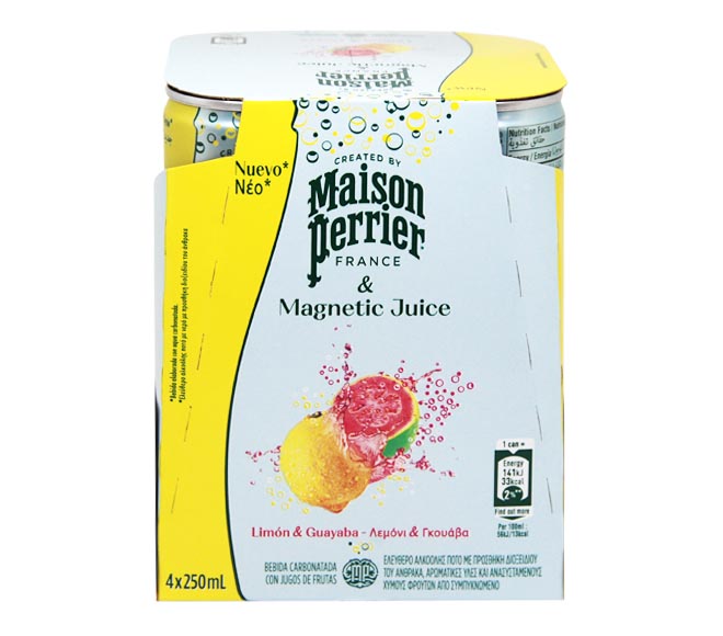 MAISON PERRIER & Magnetic Juice 4 x 250ml – Lemon & Guava