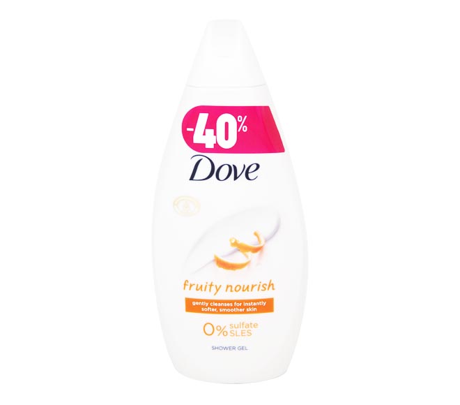 DOVE shower gel 450ml – fruity nourishing (40% OFF)