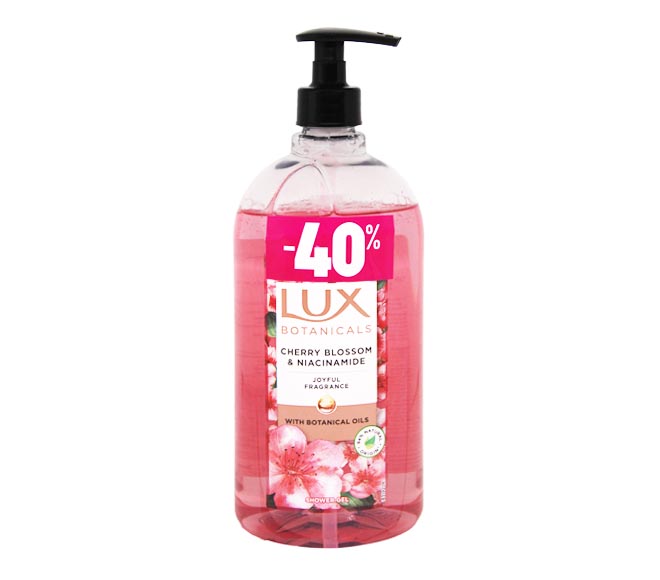 LUX Botanicals showel gel 720ml – Cherry Blossom & Niacinamide