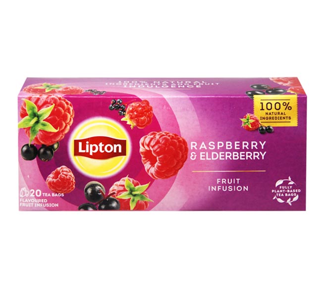 tea LIPTON (20pcs) 32g – Fruit Infusion Rasberry & Elderberry
