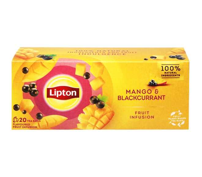 tea LIPTON (20pcs) 34g – Fruit Infusion Mango & Blackcurrant