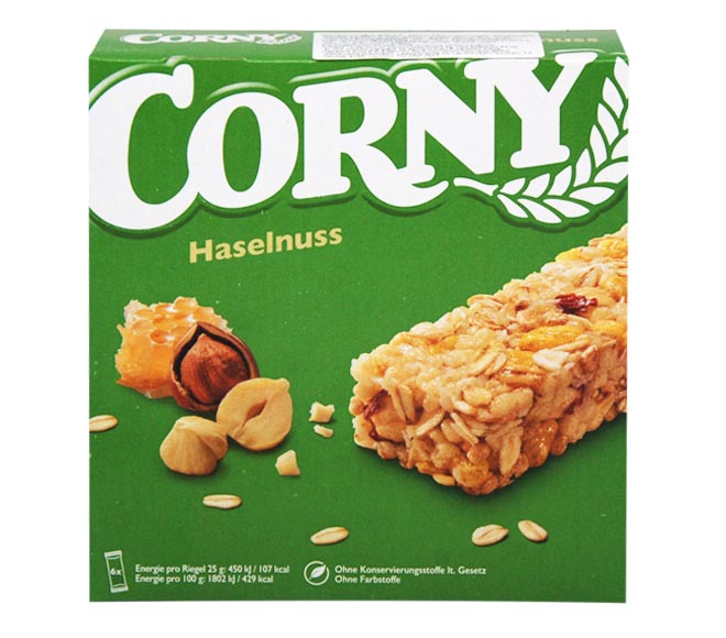 CORNY bars 6X25g – Hazelnut