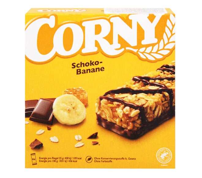 CORNY bars 6X25g – Chocolate-Banana