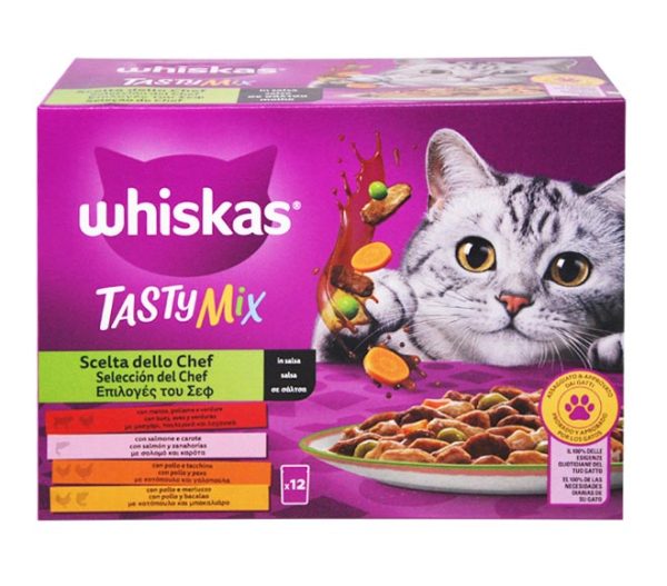cat WHISKAS Pouch - Tasty Mix12 x 85g