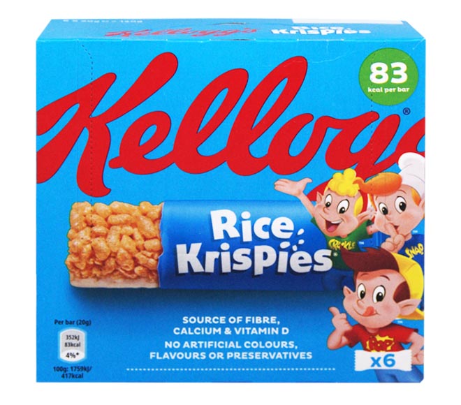 KELLOGG’S Rice Krispies Bars 6X20g