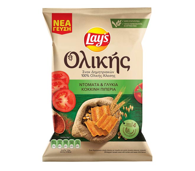 LAYS wholegrain snacks tomato & sweet chili 95g