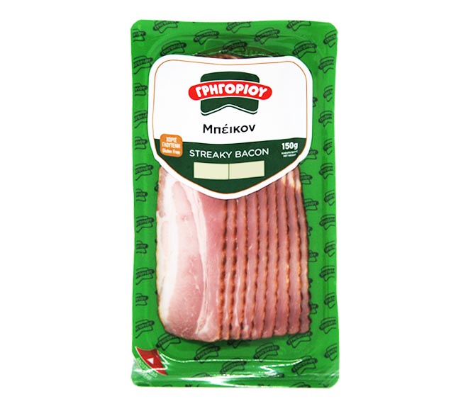 GREGORIOU Streaky Bacon 150g