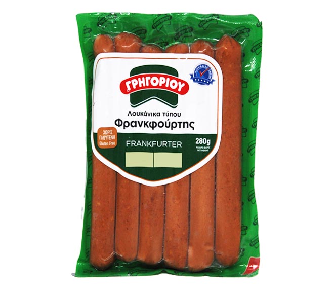 GREGORIOU frankfurter sausages 280g