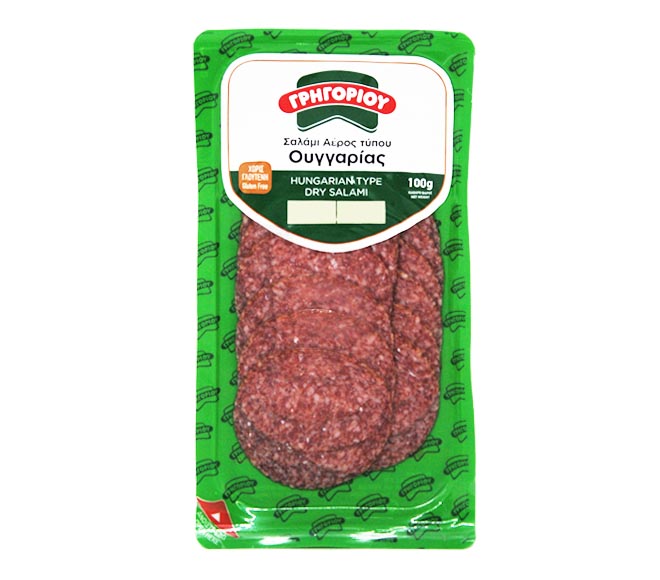 GREGORIOU Hungarian type dry salami 100g