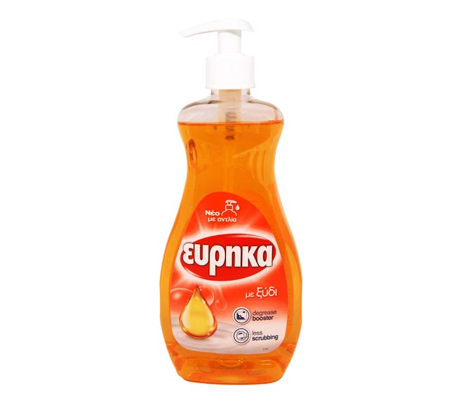 EUREKA dishwash liquid with pump 500ml – Vinegar