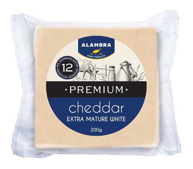 cheese ALAMBRA cheddar 200g – Extra Mature White