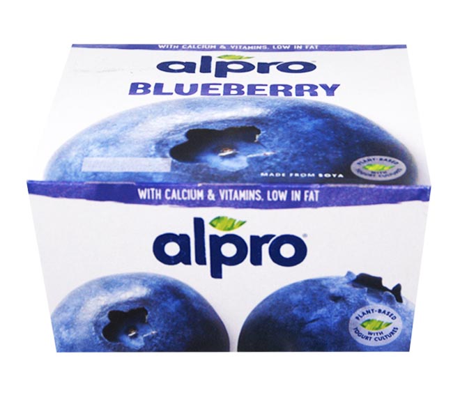 Fruit yogurt ALPRO dairy free 4x 125g – Blueberry