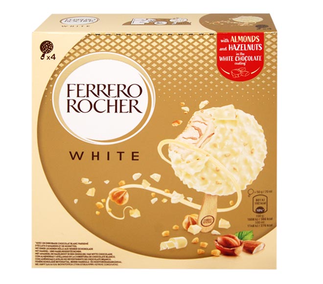 ice cream FERRERO ROCHER 280ml – 4 pieces  (4X70ml) – White